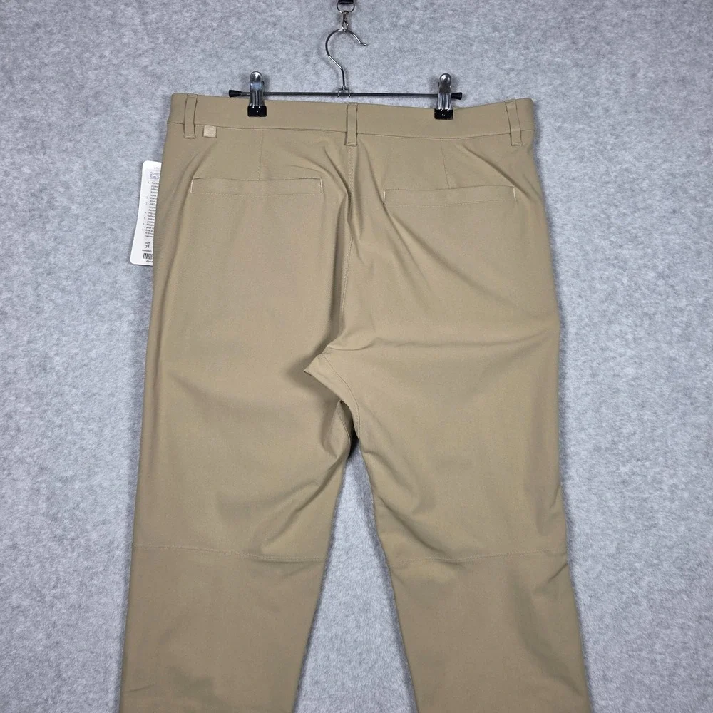 Lululemon Pants Mens 34x31 Light Brown Commission Pant Slim Fit ABC Warpstream